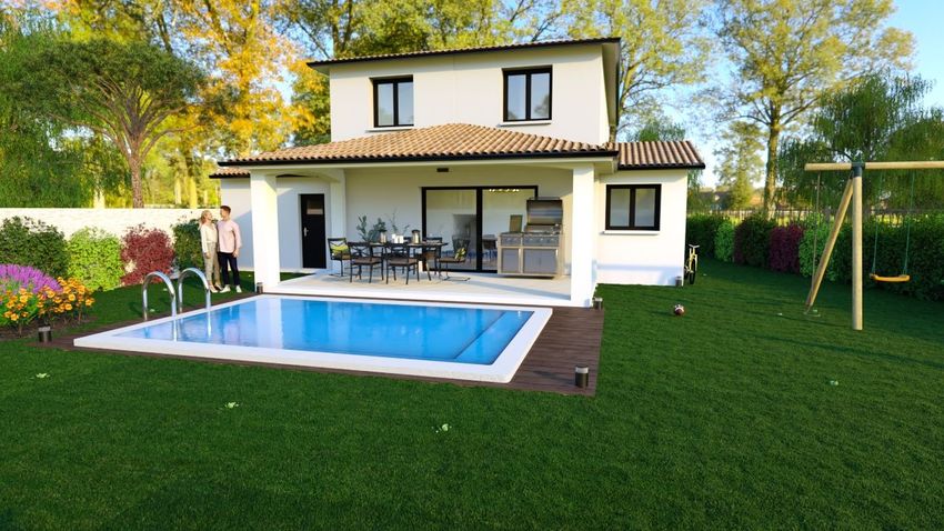 Image Piscine à  maison individuelle de Lespignan
