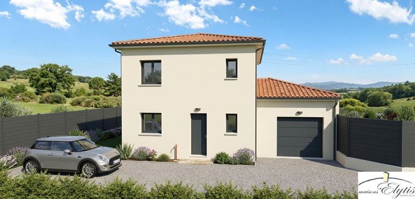 Image Façade à  maison individuelle de Bressolles