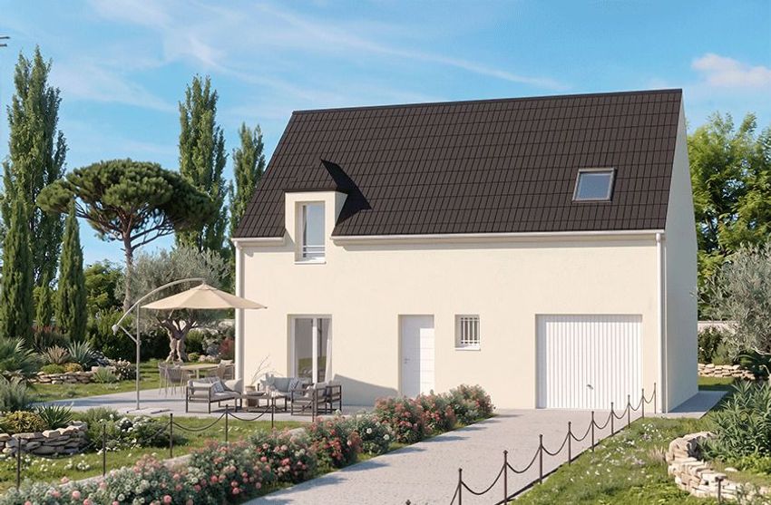 Image Façade à  maison individuelle de Saint-Chéron