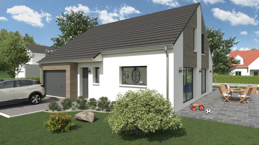 Image Façade à  maison individuelle de Sorrus