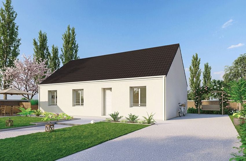 Image Façade à  maison individuelle de Saint-Chéron