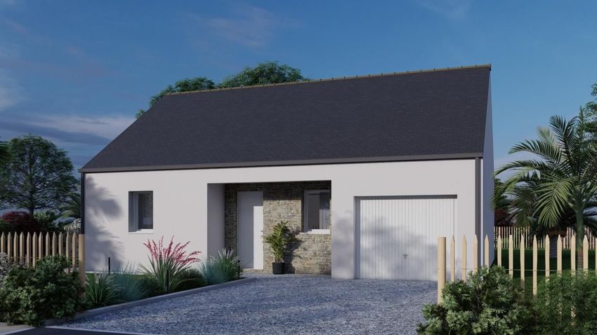 Image Façade à  maison individuelle de Monterblanc