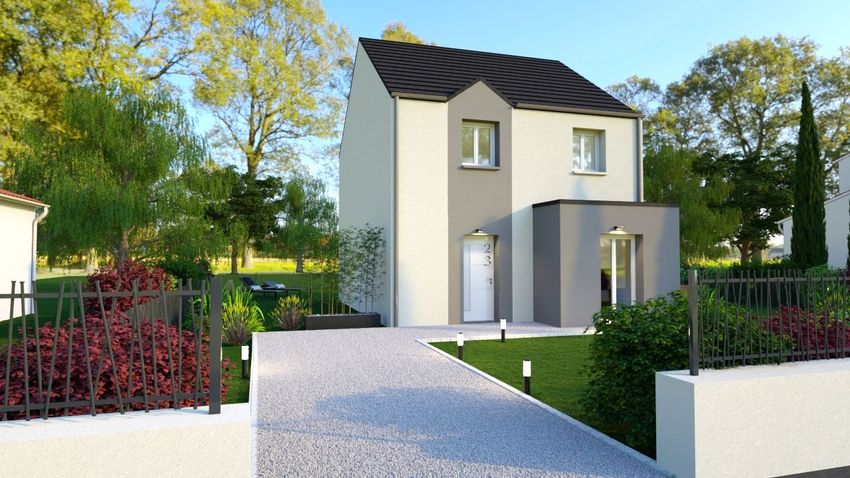 Image Façade à  maison individuelle de Doue