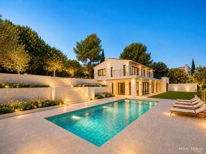 Image Piscine à  villa de Roquefort-les-Pins