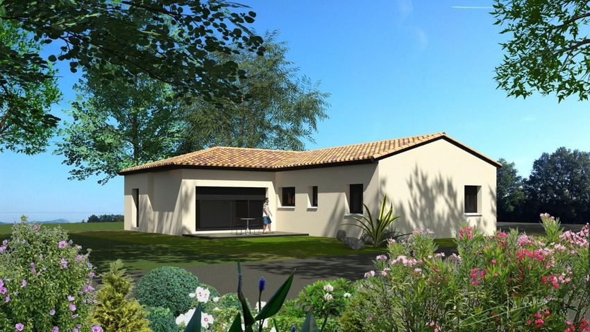 Image Façade à  maison individuelle de Sablons