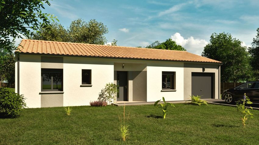Image Façade à  maison individuelle de Bellefond