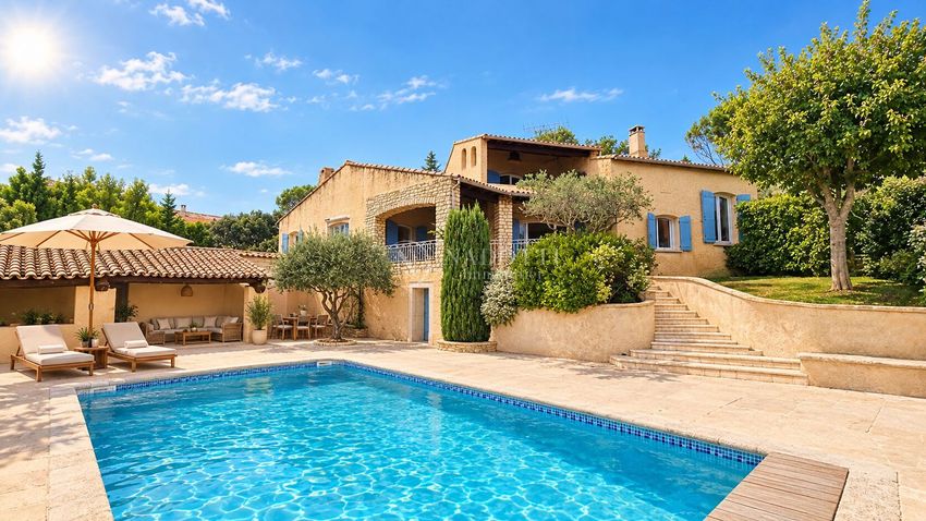 Image Piscine à  maison individuelle de Caumont-sur-Durance