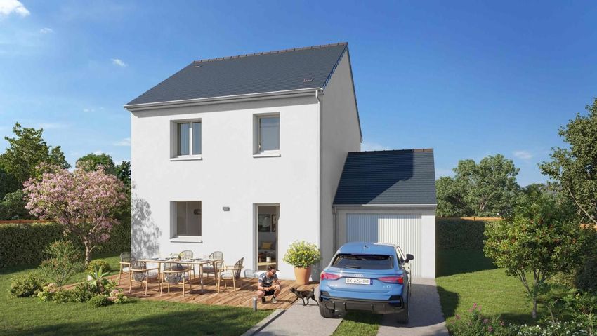 Image Façade à  maison individuelle de Epiniac