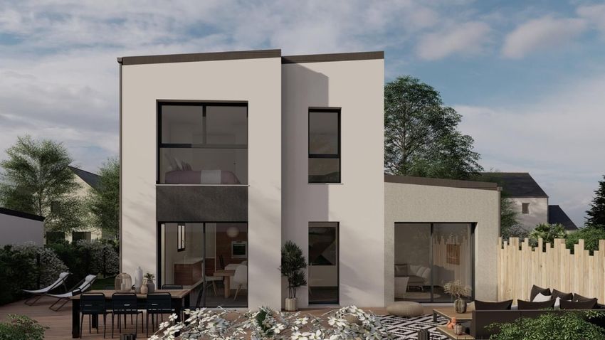 Image Façade à  maison individuelle de Langan