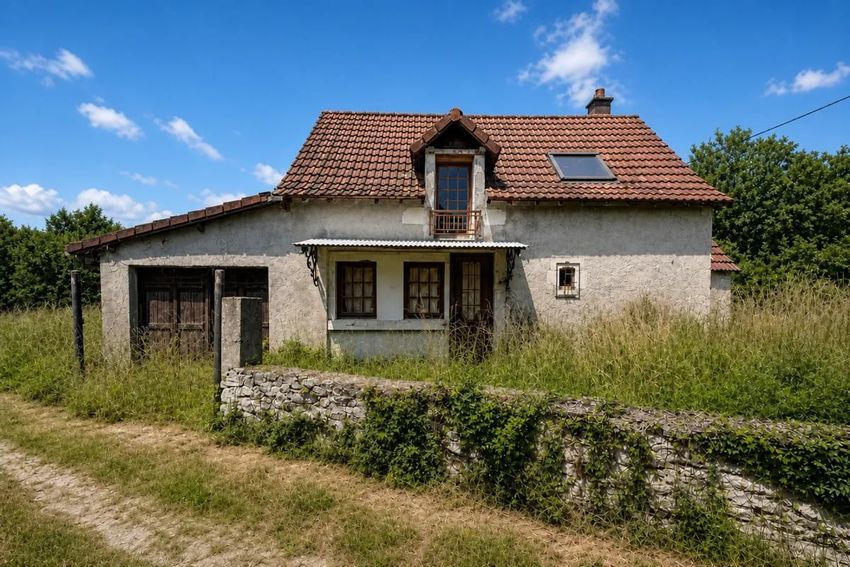 Image Façade à  maison individuelle de Cléré-du-Bois