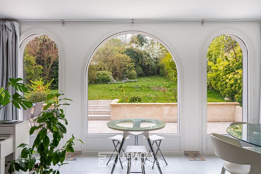 Image Terrasse à  maison individuelle de L'Étang-la-Ville