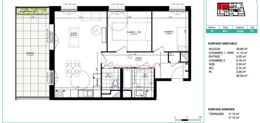 Image Plan à appartement de Lille