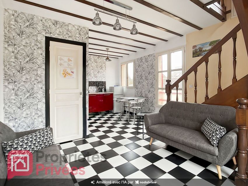 Image Salon à  maison mitoyenne de Noyers