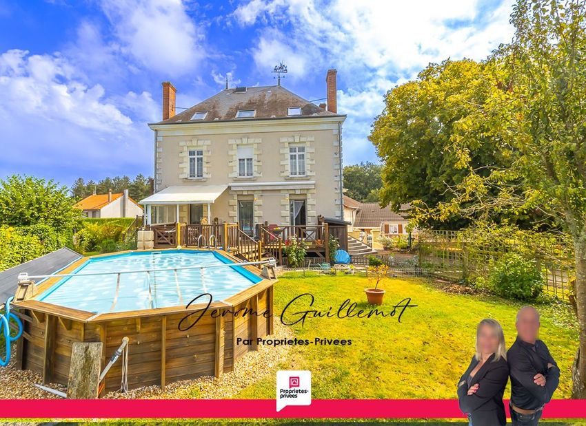 Image Piscine à  maison de maître de Poulaines