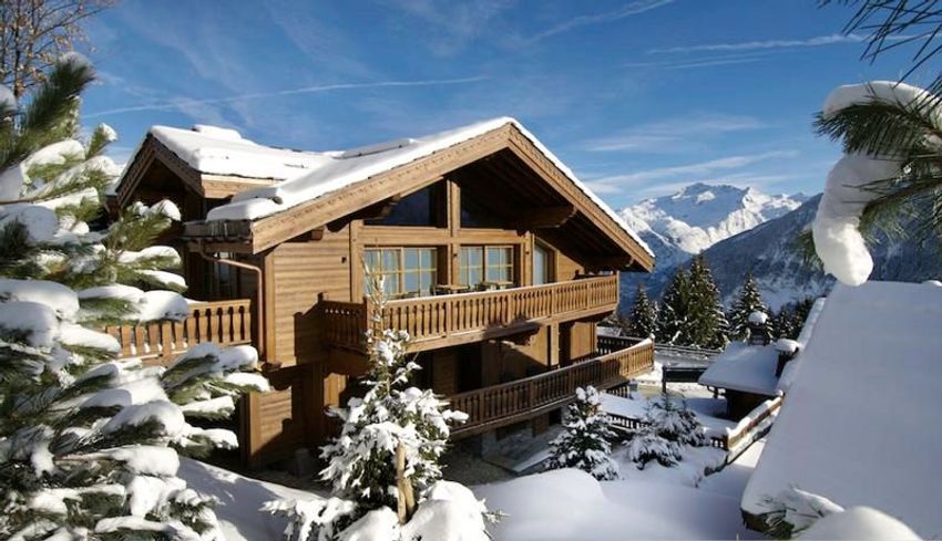 Image Façade à  maison individuelle de Courchevel