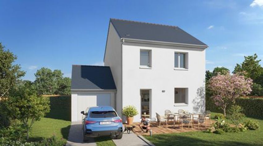 Image Façade à  maison individuelle de Kervignac