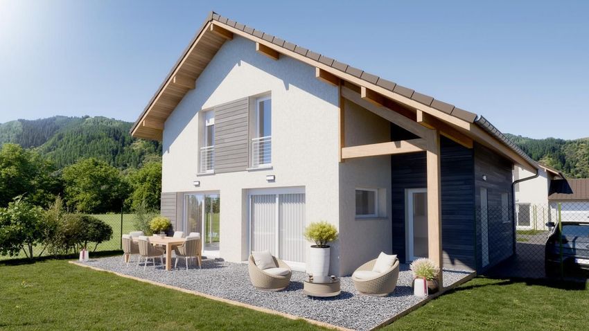 Image Façade à  maison individuelle de Villard