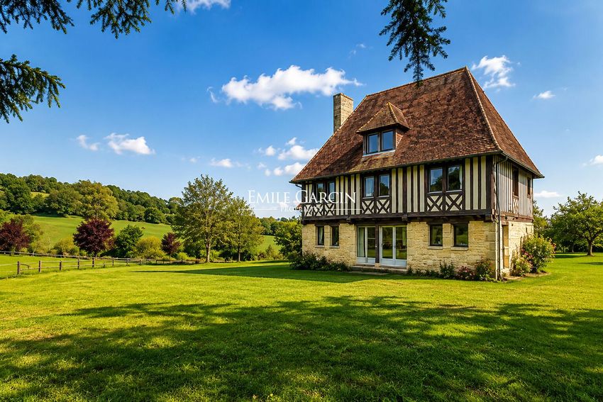Image Façade à  maison individuelle de Beaumont-en-Auge