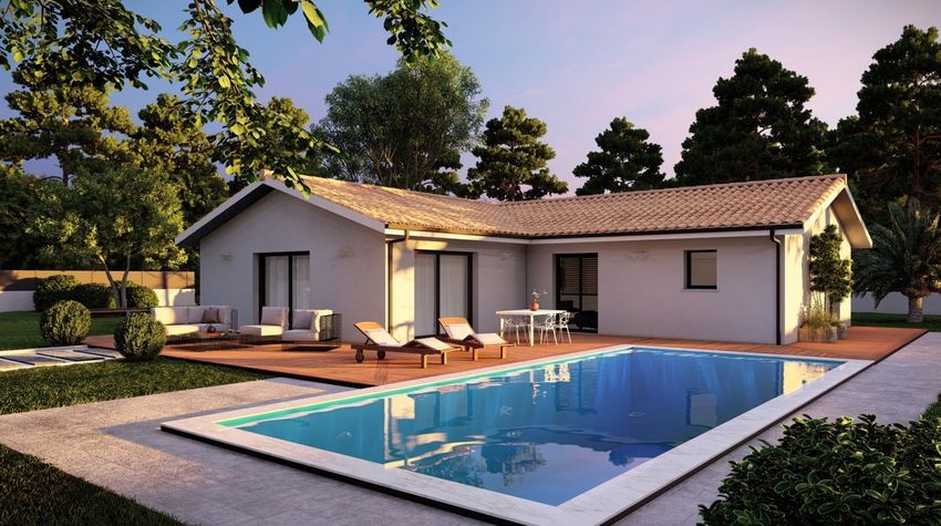 Image Piscine à  maison individuelle de Magescq