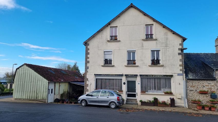 Image Façade à  maison mitoyenne de Ménéac