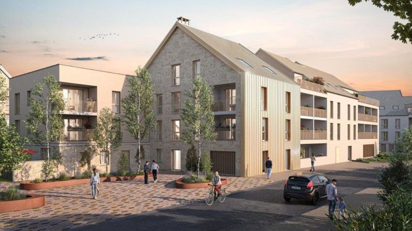 Image Façade à programme neuf de Sans numéro Rue des violettes