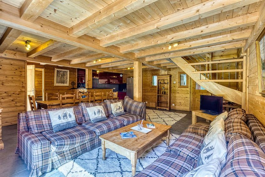 Image Salon à  chalet de montagne de Val-d'Isère