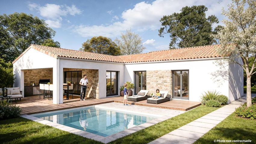 Image Piscine à  maison individuelle de Asnières-sur-Nouère
