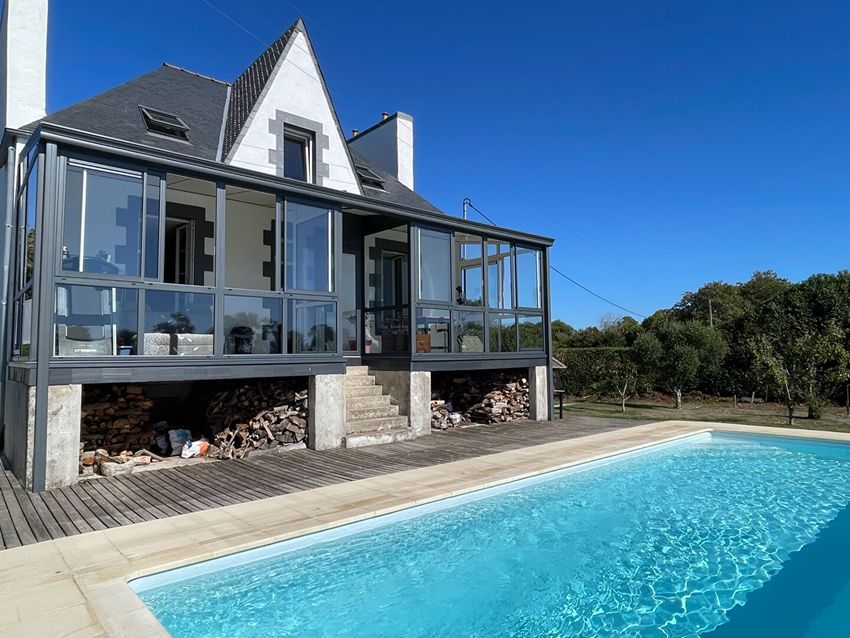 Image Piscine à  maison individuelle de Plomelin