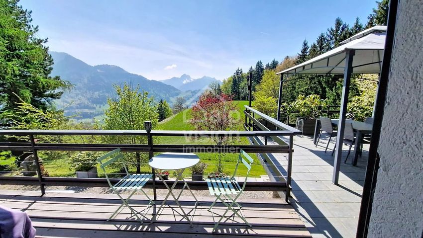 Image Terrasse à  chalet de montagne de D32