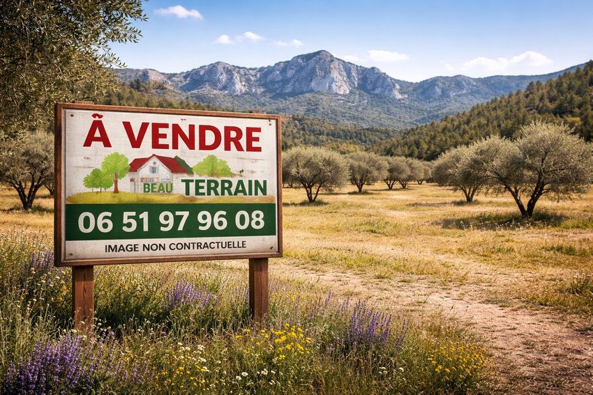 Image Vue à terrain de Mouriès