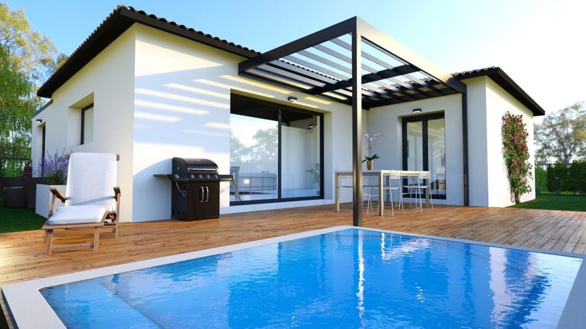 Image Piscine à  maison individuelle de Nissan-lez-Enserune