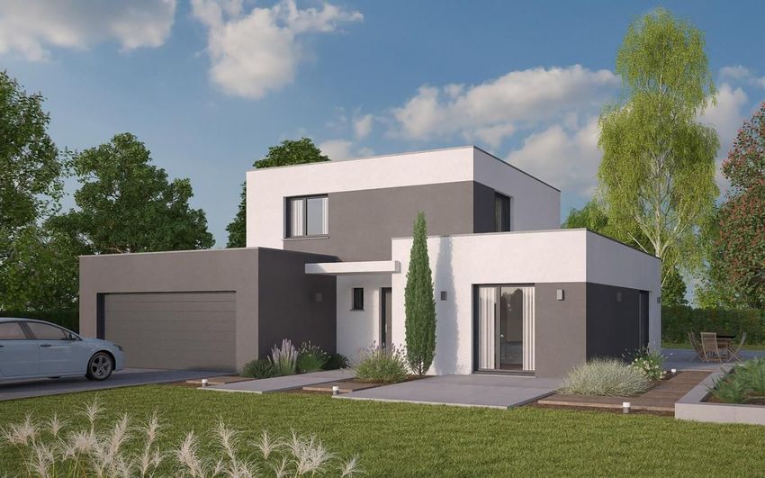 Image Façade à  maison individuelle de Chenières