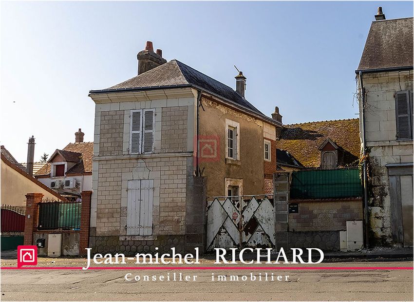 Image Façade à  maison mitoyenne de Selles-sur-Cher
