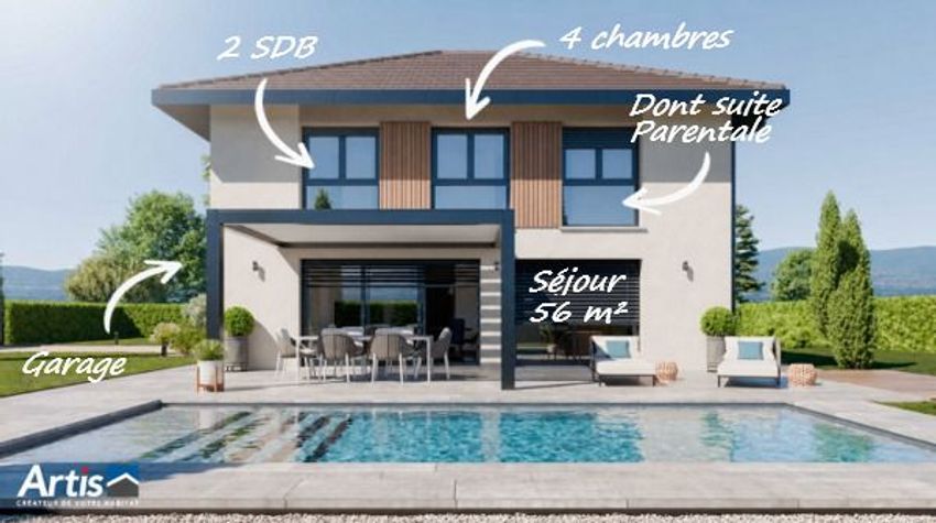 Image Piscine à  maison individuelle de Crozet