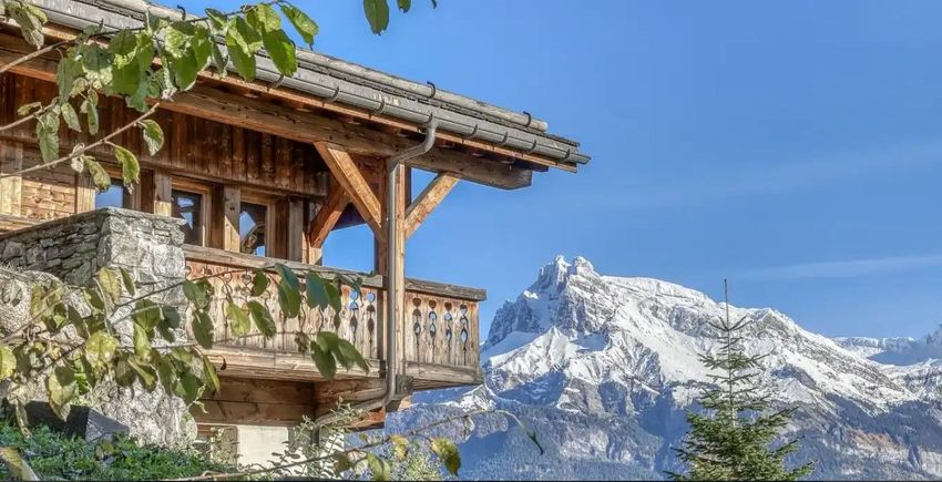 Image Façade à  chalet de montagne de Combloux