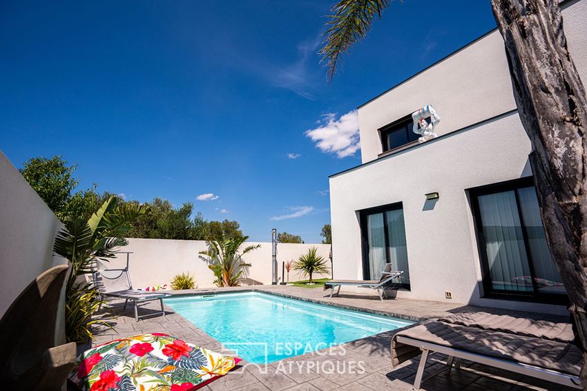 Image Piscine à  maison individuelle de Cases-de-Pène
