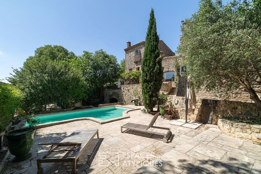 Image Piscine à  maison mitoyenne de Saint-Mathieu-de-Tréviers