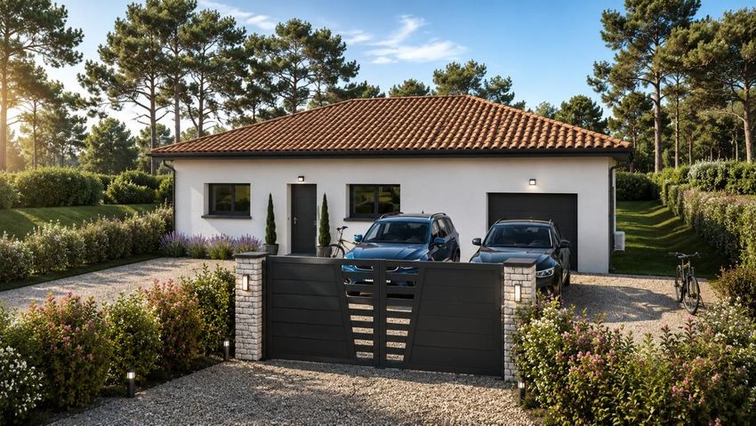 Image Façade à  maison individuelle de Agnin