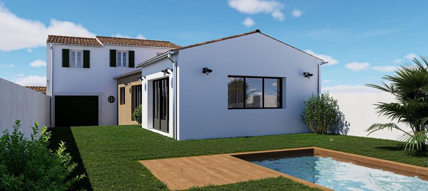 Image Façade à  maison individuelle de La Flotte