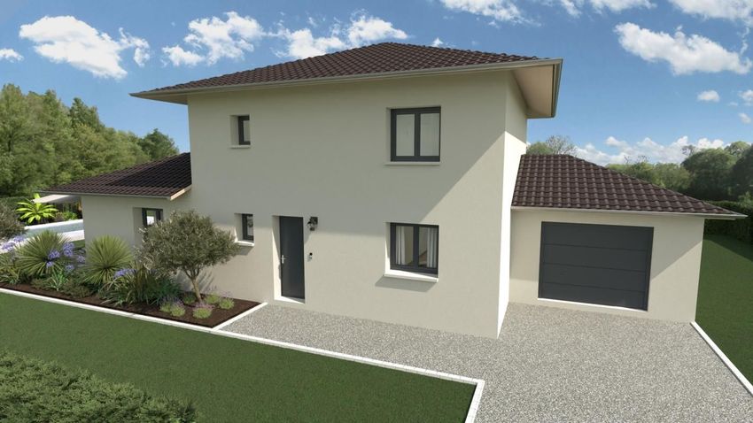 Image Façade à  maison individuelle de Marcellaz