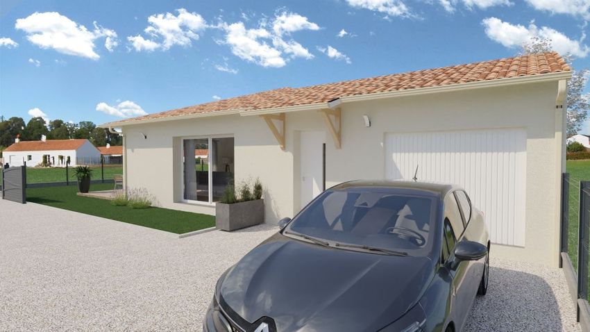 Image Façade à  maison individuelle de Bascons