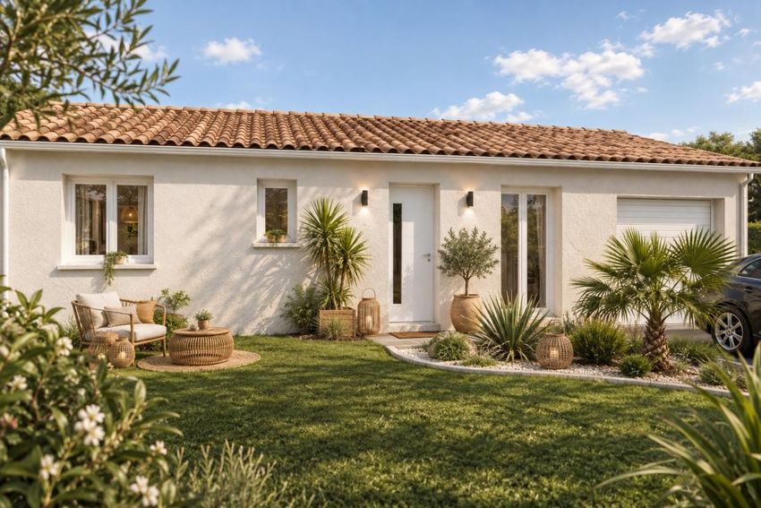 Image Façade à  maison individuelle de Sadirac