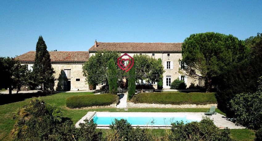 Image Piscine à  maison de maître de Saint-Michel-de-Lanès