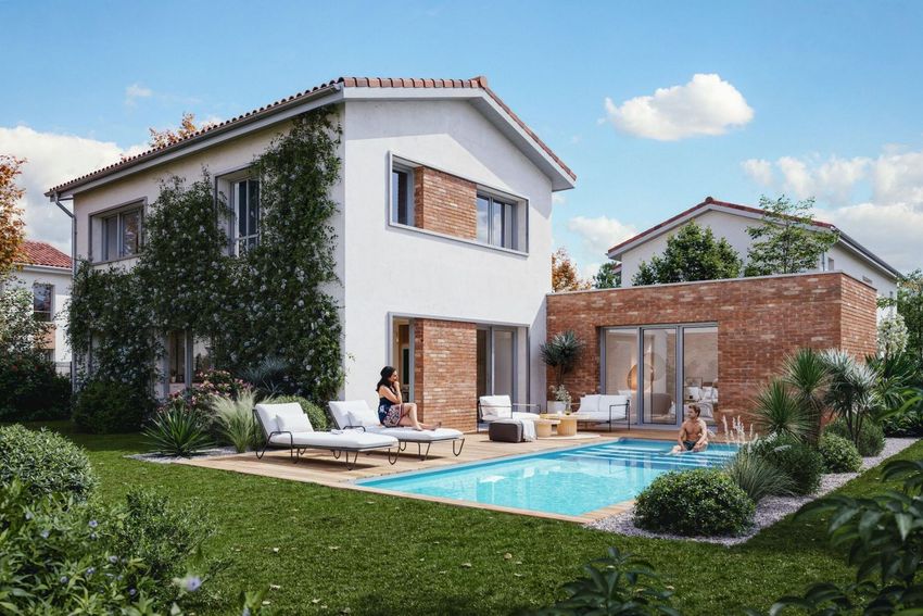 Image Façade à  maison jumelée de 27 Avenue du Marquisat