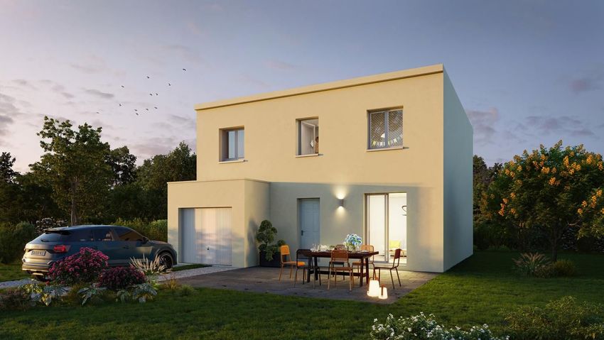 Image Façade à  maison individuelle de Langan