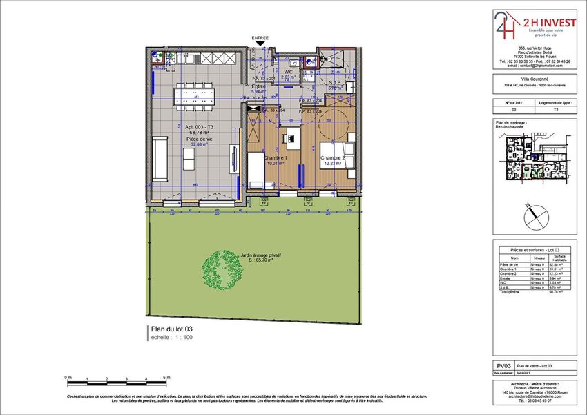 Image Plan à appartement de Bois-Guillaume