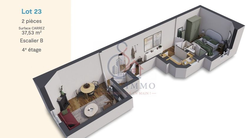 Image Plan à appartement de Mouton Duvernet