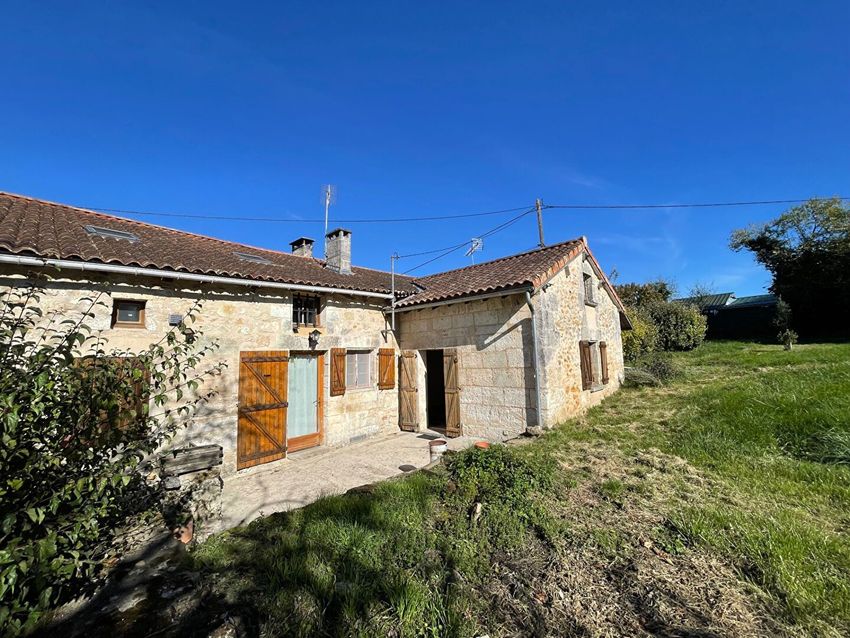 Image Façade à  maison mitoyenne de Mareuil en Périgord