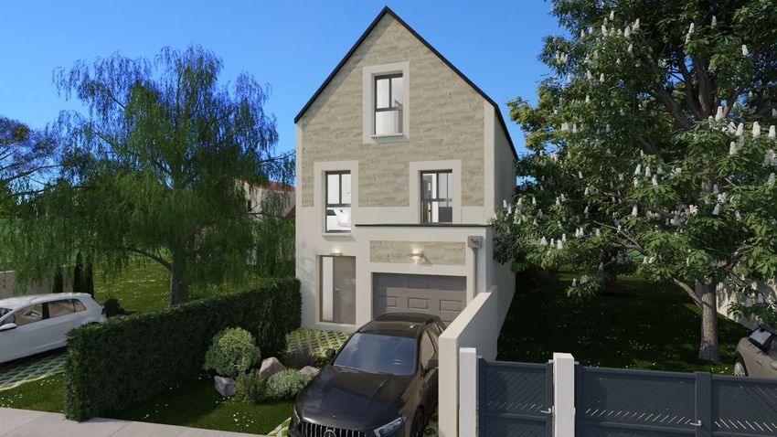Image Façade à  maison individuelle de Rueil-Malmaison