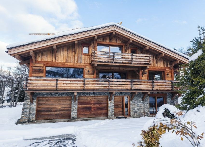 Image Façade à  chalet de montagne de Megève